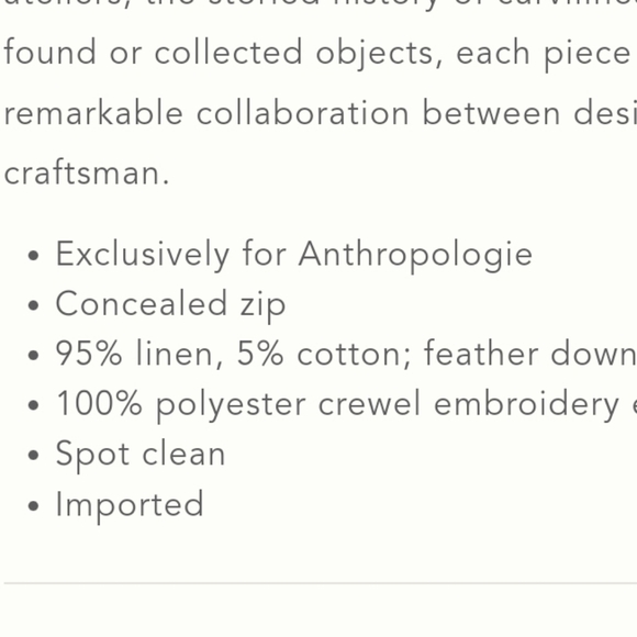 Lemieux et Cie Embroidered Victoire Pillow - black & white - Picture 5 of 9